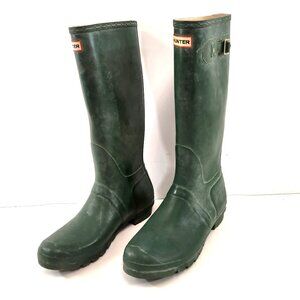 Original Green Hunter Boots Tall Mens 12 / Womens 13
